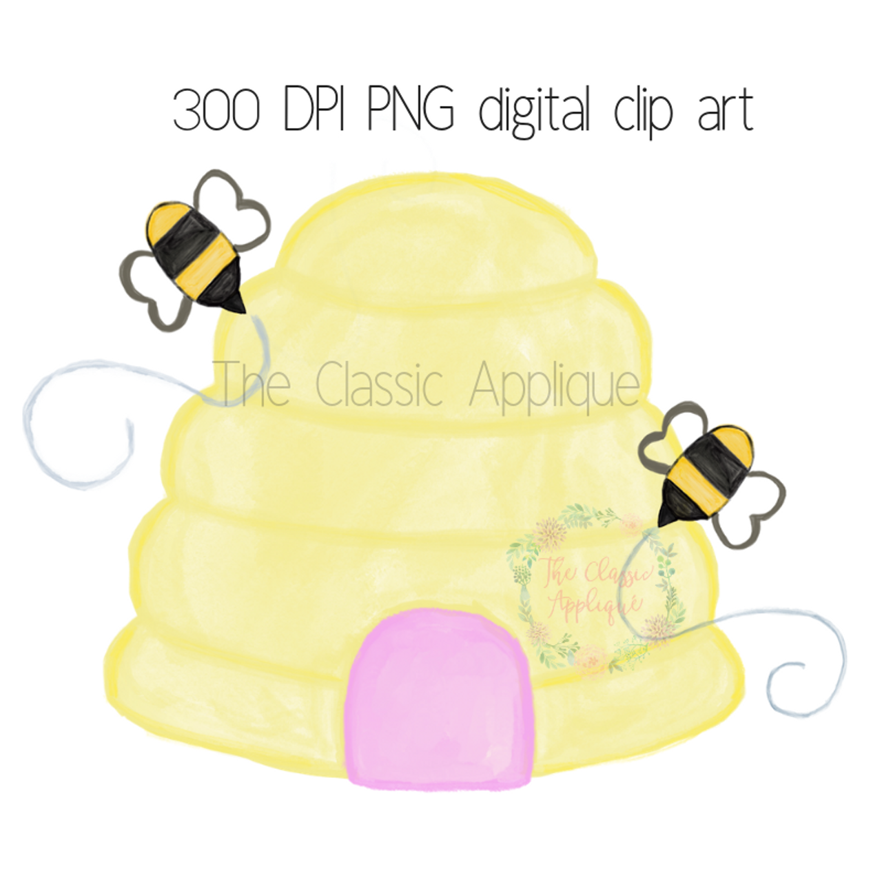 Beehive watercolor PNG printable electronic clip artwork photo regarding Beehive Printable known as Beehive watercolor PNG printable electronic clip artwork